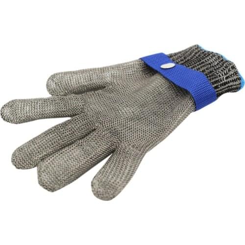 Cut-proof gloves Stainless steel grade 5 steel wire plus PE steel ring iron gloves sports arm sleeve