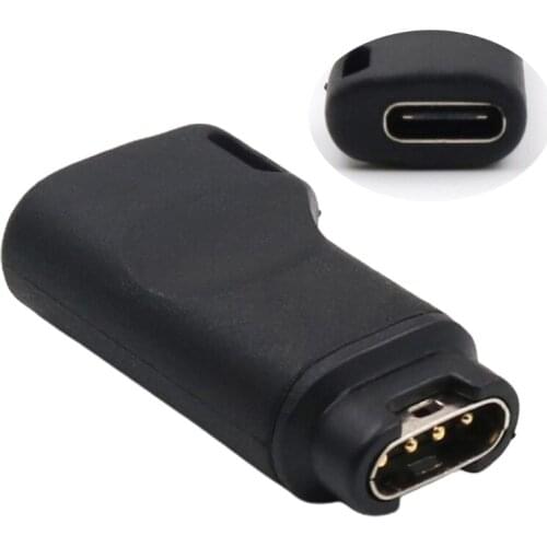 USB C Female to 4pin Charge Converter for -Garmin Fenix 5/5S/5X/6 Forerunner 45/45S/245/245M/935 Smart Watch