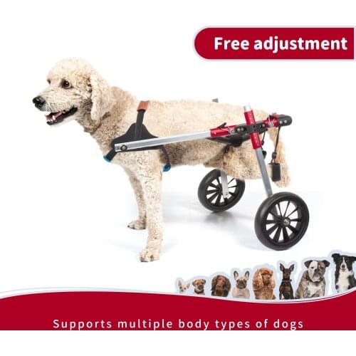 Upgrade S/L Size Adjustable Pet Wheelchair Disabled Dog Old Dog Cat Assisted Walk Car Hind Leg Exercise Car For Dog/Cat Care