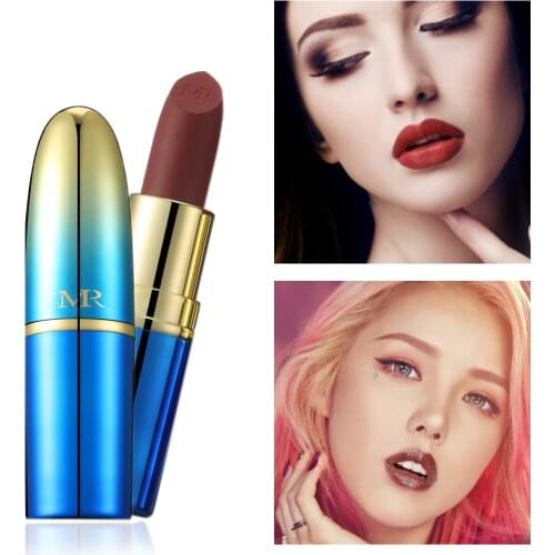 Music Rose Matte Lipstick Moisturizer Waterproof Lipsticks Nutritious Lips Makeup Cosmetic for Women