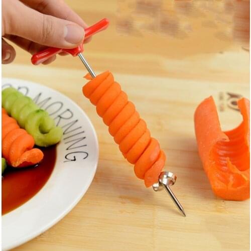Manual Rolling Spiral Slicer Vegetable Twist Knife Screwer Potato Spiral Slicer Of Portable Kitchen Tool