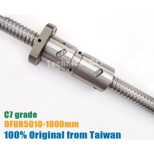 Taiwan TBI MOTION DFU5010 Ballscrew 1000mm Rolled C7 with new OFU5010 Ball screw nut