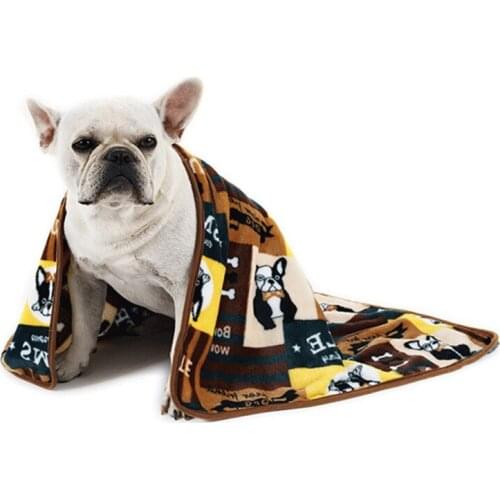 Pet Warm Blanket Autumn Winter Thickening Flannel Dog Kennel Sleeping Mat Pad Pet Cat Rug Thermal Washable Pad New