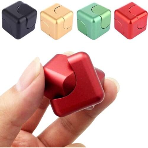 Magic Cube Dice Shape Hand Finger Spinner Spinning Top Novelty Gryo Toys