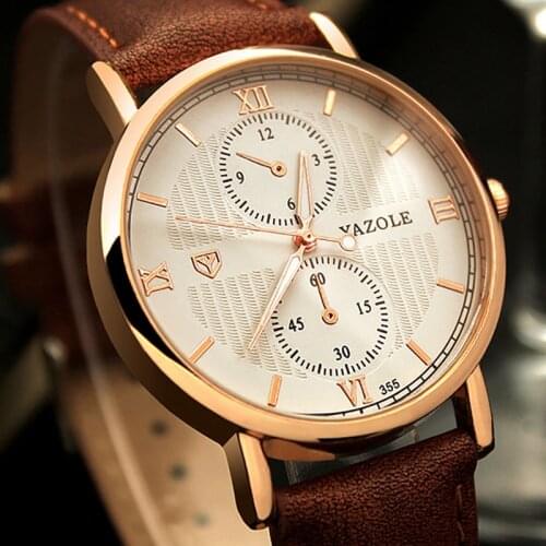 YAZOLE Fashion Luxury Business Men Watch Premium Quartz Movement Practical Luminous Hands Life Waterproof Relogio Masculino 355