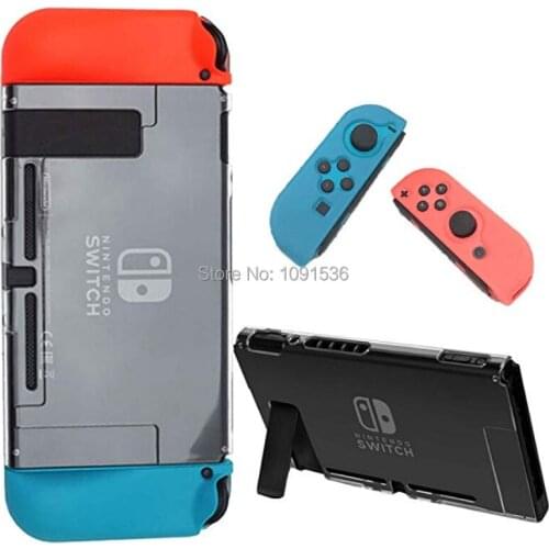Back Hard Crystal Split Protective Cover Case Shell Skin for Nintend Switch Fit for Nintend Original Dock Station