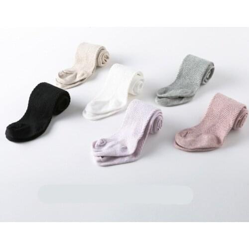 Infant Soft Cotton Baby Girl Tights Newborn Casual Solid Warm Tights Kid Dancing Pantyhose Meias Baby Stockings wave striped