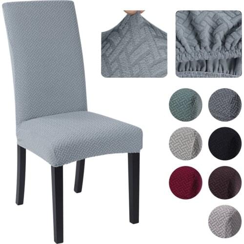 1pcs Dining Room Home Chair Cover Removable Elastic WashableThick High-quality Fabric Stretch Seat Cover Protector