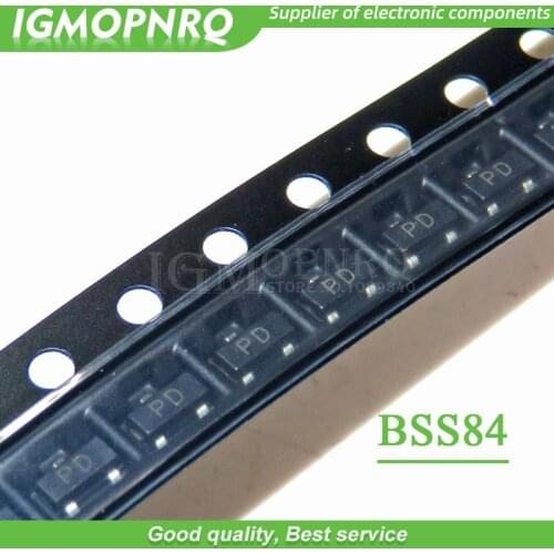50PCS BSS84 BSS84LT1G SOT23 P channel field effect transistor New Original