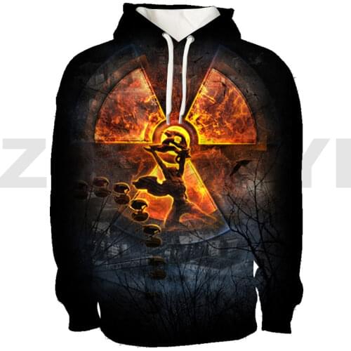 Anime Teenagers Hoodies S.T.A.L.K.E.R. 2 Heart of Chernobyl Hoodie 3D Print Stalker 2 Sweatshirt Pullover Oversized Streetwear