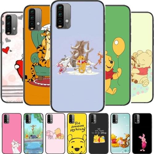 Winnie Bear Heart Phone Case For XiaoMi Redmi 11 lite 9C 8A 7A Pro 10T 5G Cover Mi 10 Ultra Poco M3 X3 NFC 8 SE cover