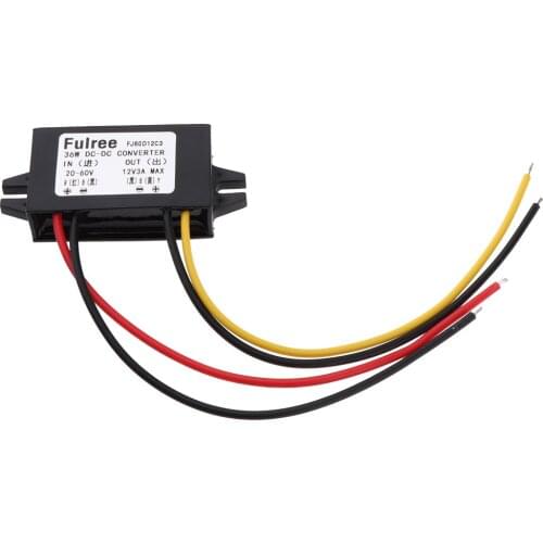 DC/DC Converter 20-60V Step Down To 12V 3A 36W Power Supply Module Ultrathin