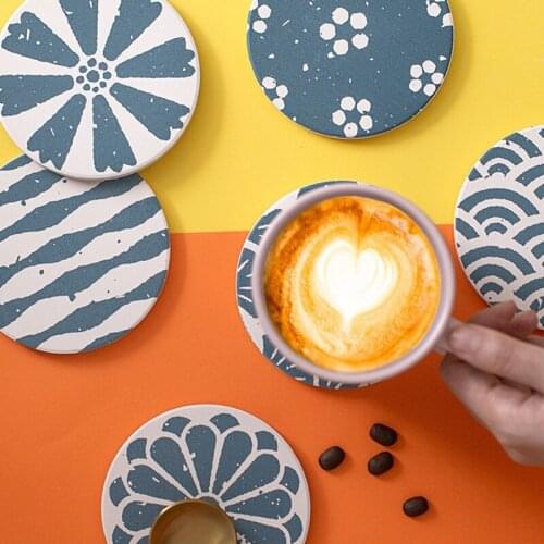 Diatomite Mug Mats Water Absorption Tea Cup Coffee Coaster Kettle Tableware Pads Cup Placemat Bowl Pad Kitchen Accessory