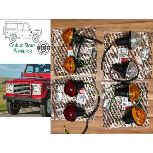 For Defender Front/Rear Turn Signal-Parking-Stop Brake Lamp 8 pcs