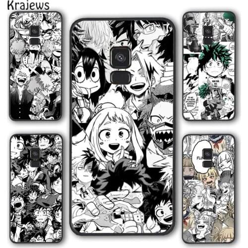 Krajews Bakugo Izuk Todoroki Collage BNHA Phone Case Cover For Samsung Galaxy S5 S6 S7 edge S8 S9 S10 E lite S20 plus ultra Note