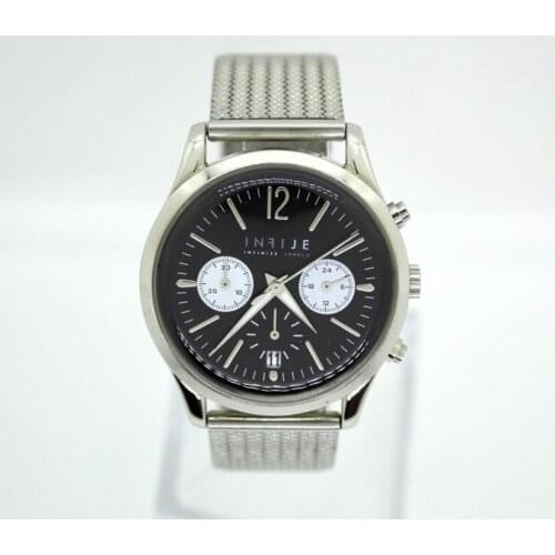 INFIJE- Chrono Quartz Watch in Steel - MADE IN ITALY