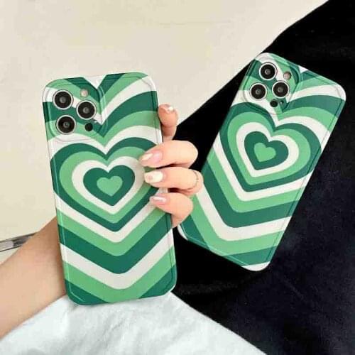 Latte Love heart Coffee Heart Phone Case for iPhone 12 11 pro Max XS Max X XR 7 8 plus SE20 High quality TPU silicon cute cover