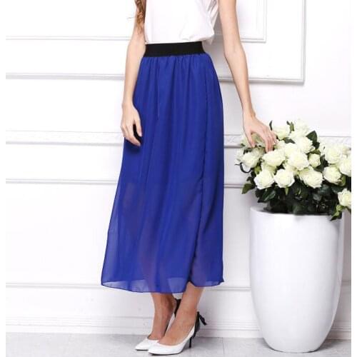 Summer Women Chiffon Skirts Fashion Skirts