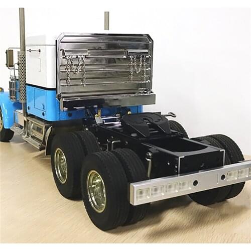 Metal Rear Tool Rack Back Frame for Tamiya 1/14 Truck Tractor G-6063 RC Car DIY Modification Accessories