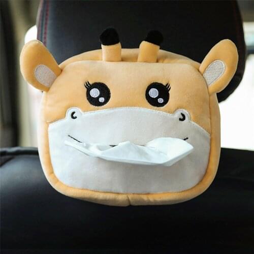 Kawaii Pig Stuffed Animal Tissue Box Cartoon Tissue Cover Paper Holder Napkin Box Paper Storage for Car Home Office Decor