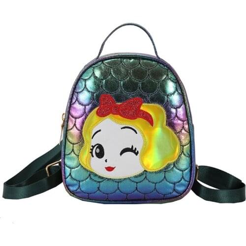 Disney princess cartoon Childrens bag Princess fashion backpack girl baby kindergarten boy mini cute backpack Travel bag
