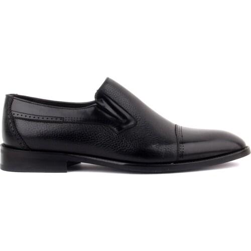 Sail-Lakers Black Leather Men 'S Casual Shoes