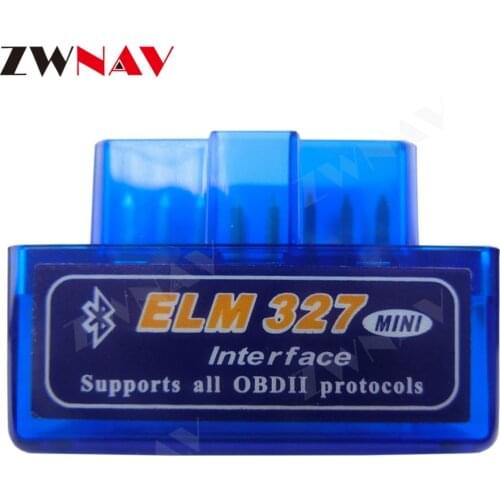 ZWNAV Hot Sale Super Mini Elm327 Bluetooth OBD2 car diagnostic tool code reader For Android Windows V2.1 OBDII Auto Diagnostic
