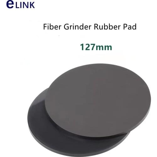 Optical fiber grinder rubber pad 4 corners pressurized 127mm round polishing paper pad grinder manual plate glass free shipping
