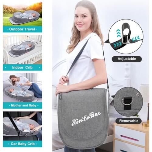 Portable Cribs For Baby Bed Breathable Portable Sleeping Baby Bed Crib For Baby Multi-Function Travel Mosquito Nest For Newborns