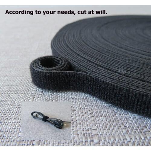 Width 1cm length 25 meters magic velcro tape hook loop nylon double sided fastener stickers sewing for pet bow tie DIY accessory