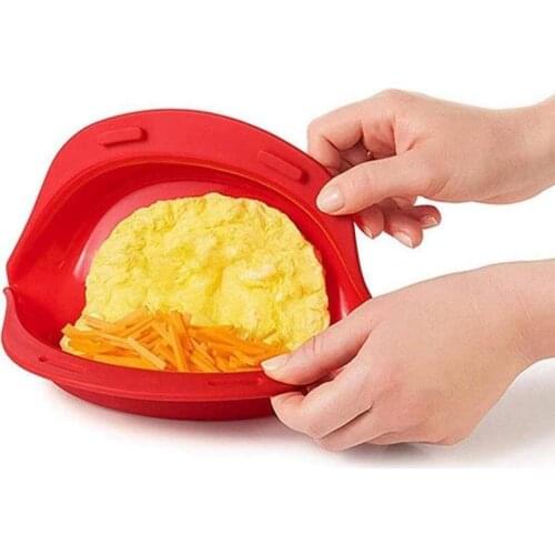 Silicone Egg Roll Baking Tray Omelette Maker Foldable Omelet Maker Tray Microwave Egg Roll Maker Cake Pan Storage Toast Mold