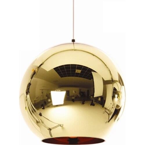LED spherical Pendant Light Glass Electroplating Wonderland Pendant lamp 110-220V Free shipping