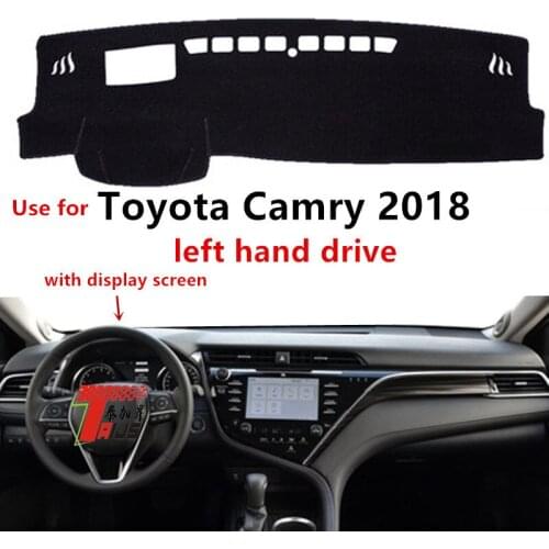 TAIJS Factory Hot selling Fashion Polyester Fibre Car Dashboard Cover For TOYOTA Camry 2018 Left hand drive