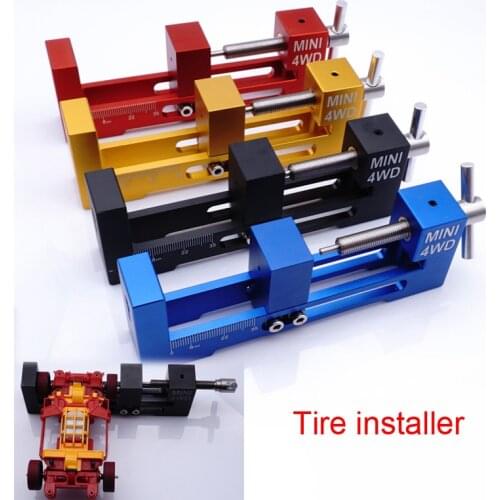 Aluminum Alloy Tire Installer Wheel Loader Tires Fitter Device With Bearing Tamiya Mini 4WD Tools DIY Parts