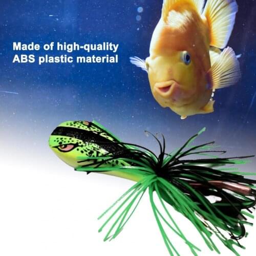 Frog fish head hard bait Multicolor 5.5 cm vivid ABS plastic frog sequin hook Outdoor freshwater saltwater fishing accessories