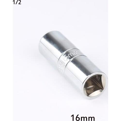 1pc 16mm 21mm Spark Plug Socket Wrench Car Disassembly Repair Sleeve Wrench 1/2 inch Shrapnel Socket Wrench Tool