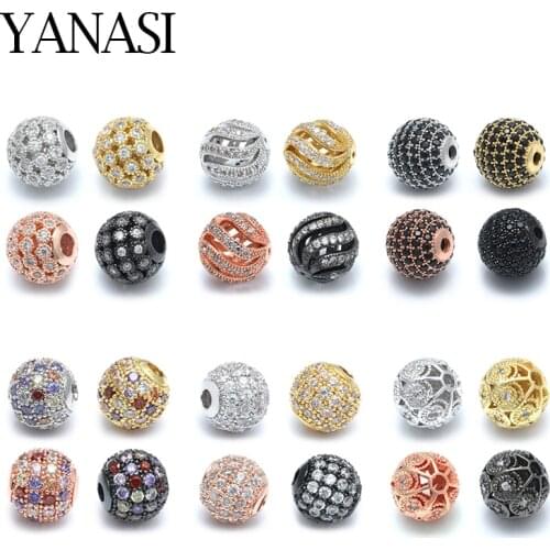 1pcs 8mm 10mm 9 Styles Beads Jewelry Findings for Woman Man Bracelet Jewelry Making Ball Beads DIY Handmade Natural Stone Beads