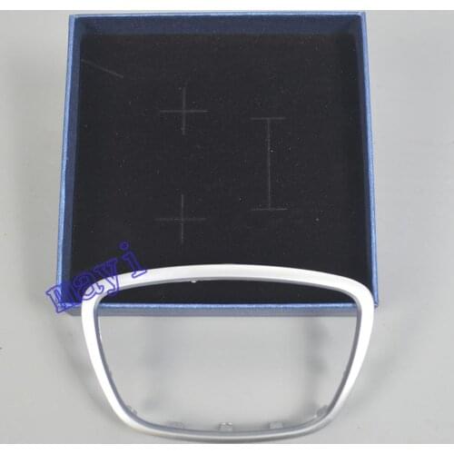 ABS Silver Chrome steering wheel trim cover emblem logo frame interior accessories for Audi A6 C7 A7 A8 D4