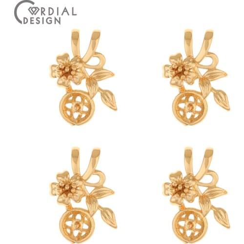 Cordial Design 50Pcs 12*18MM Jewelry Accessories/Pendant Necklace/Copper/Blank Tray/DIY Making/Hand Made/Charms/Jewelry Findings