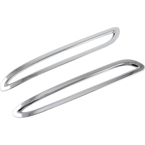 Car Accessories Fit For Mercedes-Benz GLA 2020 2021 Pair Tail Rear Foglight Lamp Cover Decor Frame Chrome Molding Trim