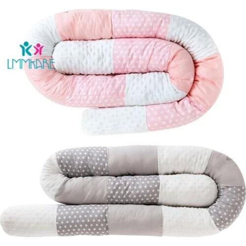 Crib Bumper Snake Safe Anti-collision Roll Cot Newborn Pillow Bed Bumpers baby Bedding Set for Kids Bed Room Decor