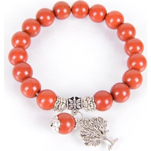 Chakra Natural Stone yellow Vein Agates Onyx stone Bracelets Tree of Life Bracelet Beads Reiki Healing Meditation Energy Bangles