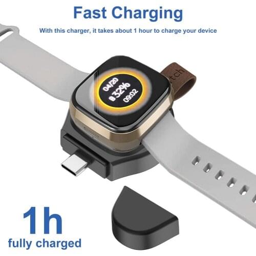 USB C Charger Type-C Fast Charging Station forfitbit versa3 For sense