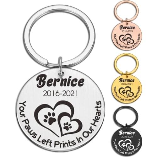 Pet Memorial Hall To Commemorate Family Pet Custom Keychain Commemorating The Dead Pet Keychain Key Ring Key Chains