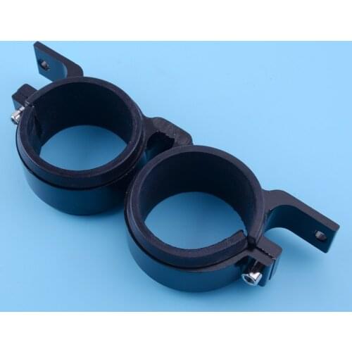 Black Aluminum Car Dual Fuel Filter Pump Bracket Mount Clamp Cradle with Rubber Slip Fit for the 60mm Motorsport
