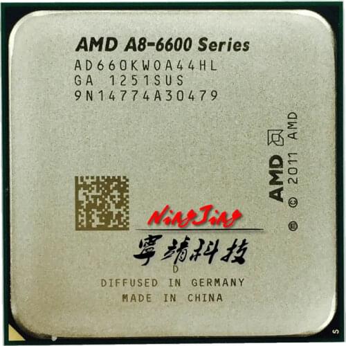 AMD A8-Series A8 6600K A8 6600 3.9GHz Quad-Core CPU Processor AD660KWOA44HL Socket FM2