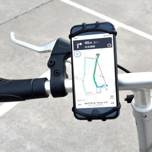 Handlebar Phone Holder Anti-Shock Soft Silicone for Xiaomi M365 Electric Scooter Accessories 360 Rotation Phone Supporter m365
