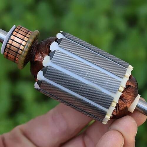 DC 220V Spindle Motor 40W 4000RPM 9 Character High Torque Strong Magnetic Compensation Carbon Brush for Electric Brush Tool