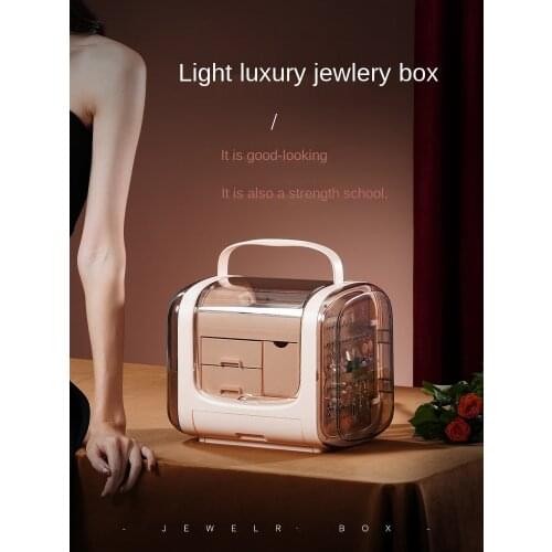 European High-End Jewellery Box Portable Drawer Desktop Storage Box Wedding Ear Studs Ring Box