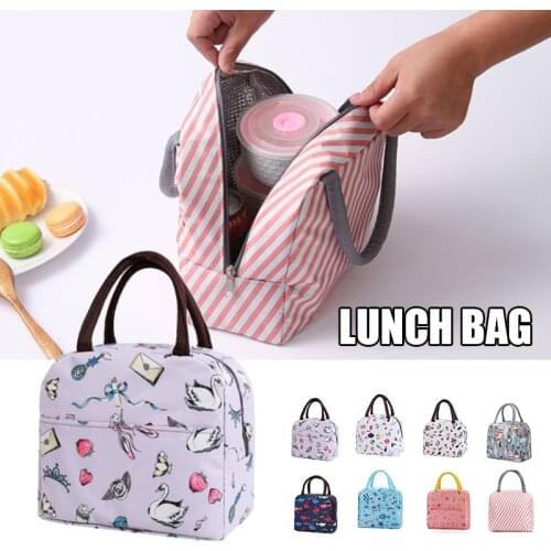 Insulated Lunch Bag Oxford Cloth Built-in Aluminum Film Leak-Proof Lunch Box Container for Adult Kid Women and Men BJStore